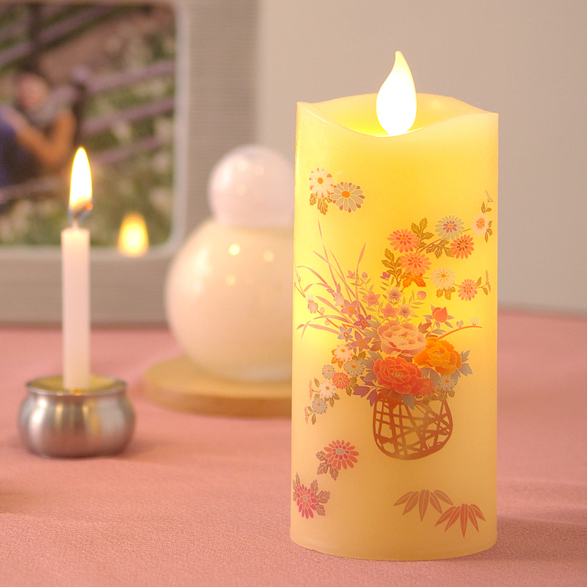 Kameyama Iroha Akari S LED Candle Flower Basket (Hanakago) (76870030)