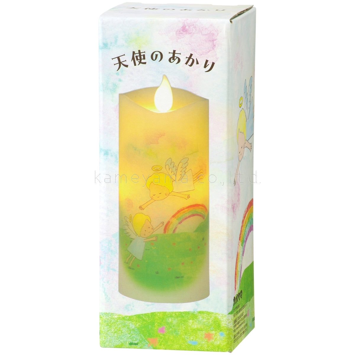 Kameyama Tenshi no Akari LED Candle Angels & Rainbow (Nijisora) (76890000)