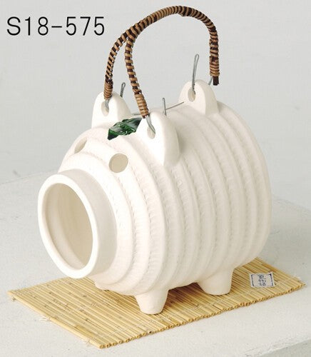 Matsumoto Ceramic Buta (Pig) Mosquito Coil Holder (S18-575)