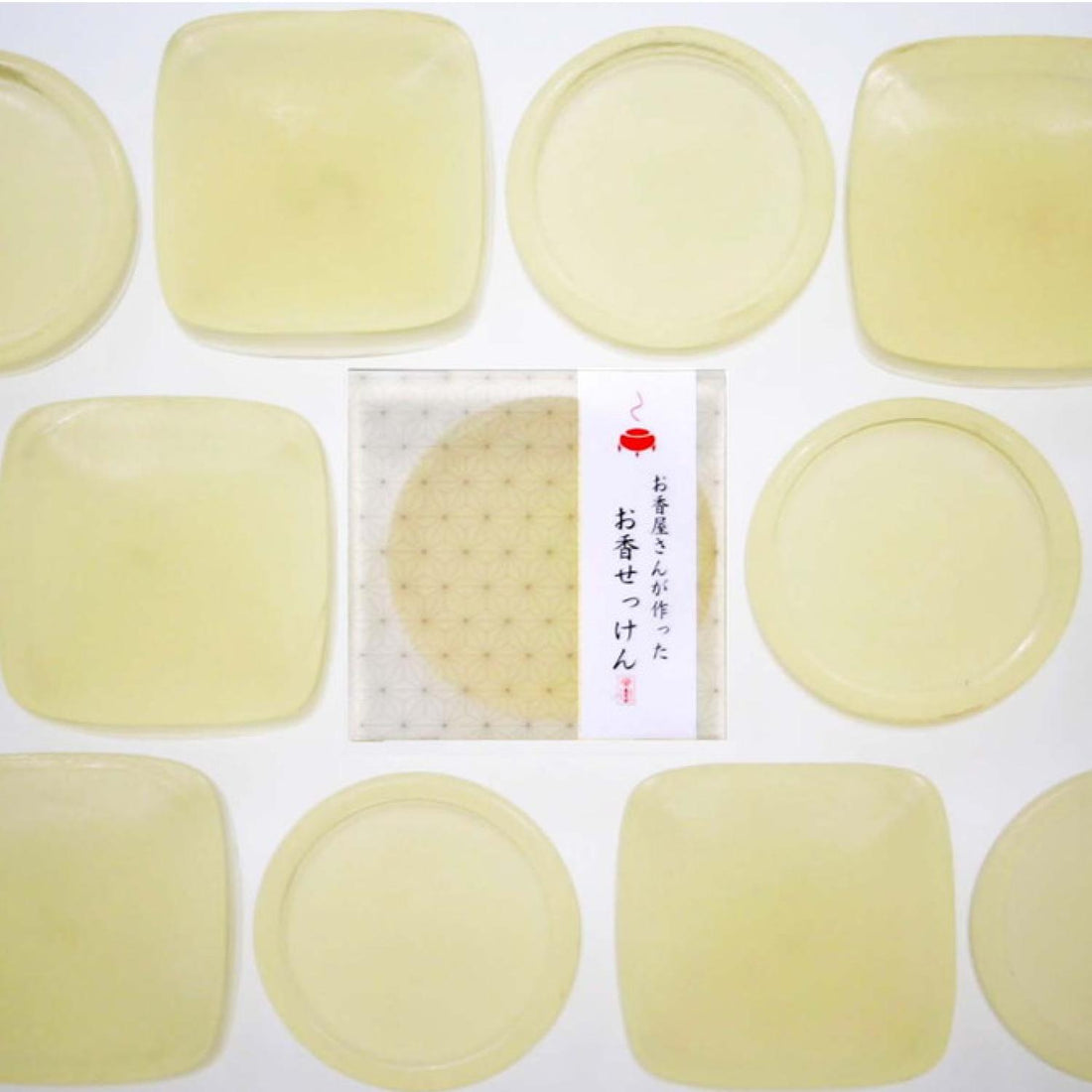Osagawa Nisaburo Shoten Incense Soap Patchouli Round 50g