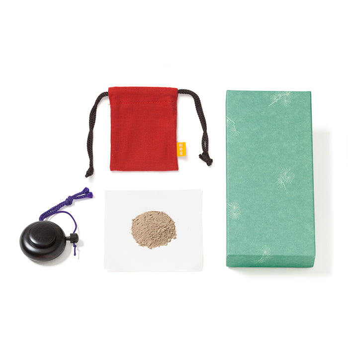 Shoyeido Tokusen Zukoh / Ebony Container / Red Pouch Set (930402)