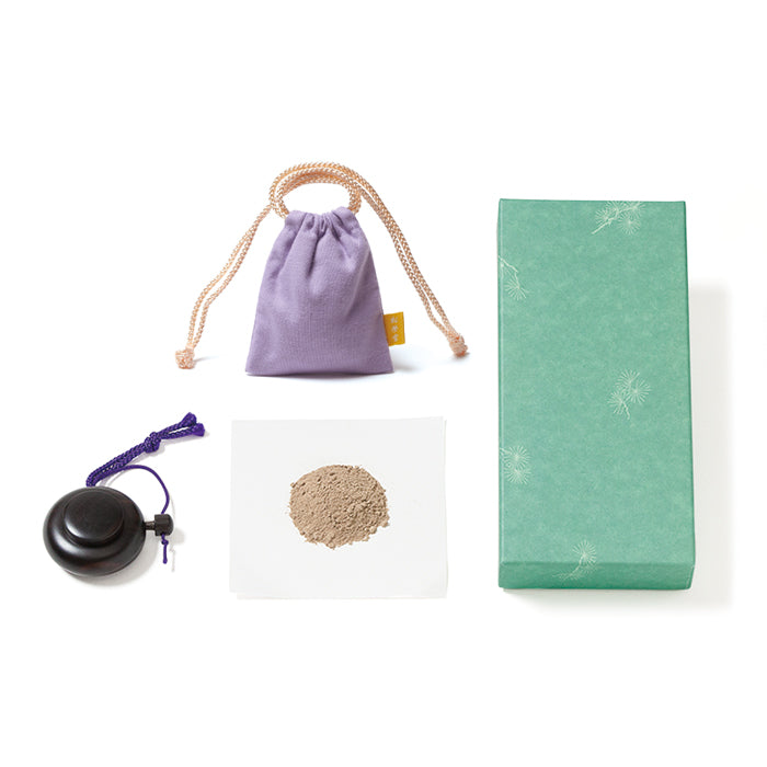 Shoyeido Tokusen Zukoh / Ebony Container / Wisteria Pouch Set (930403)