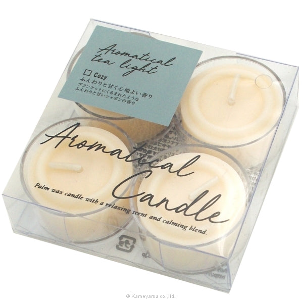 Kameyama Scented Tealight Candle "Cozy" 4 pieces (A827058010)