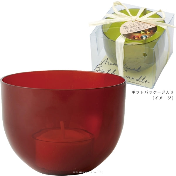 Kameyama Scented Bath Candle "Burgundy" (A9790500BGD)