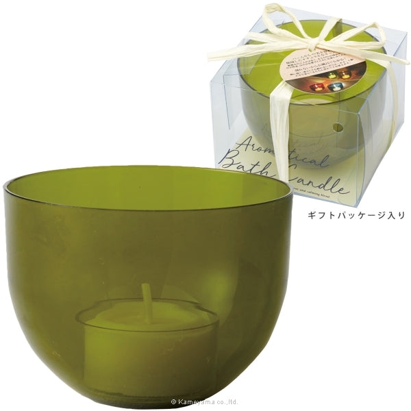 Kameyama Scented Bath Candle "Olive" (A9790500OL)