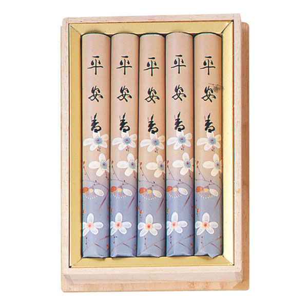 [0729] 平安香 文庫形５把入　17cm