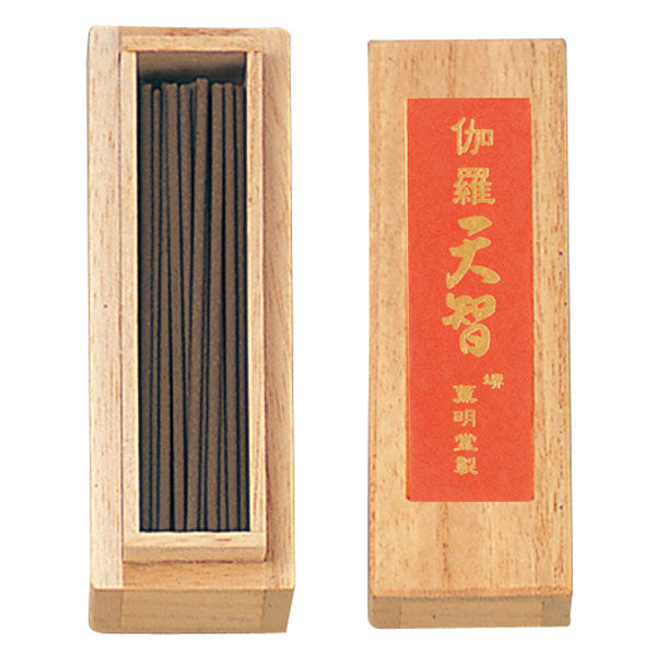 [0855] ミニ伽羅天智 桐函バラ入　8cm