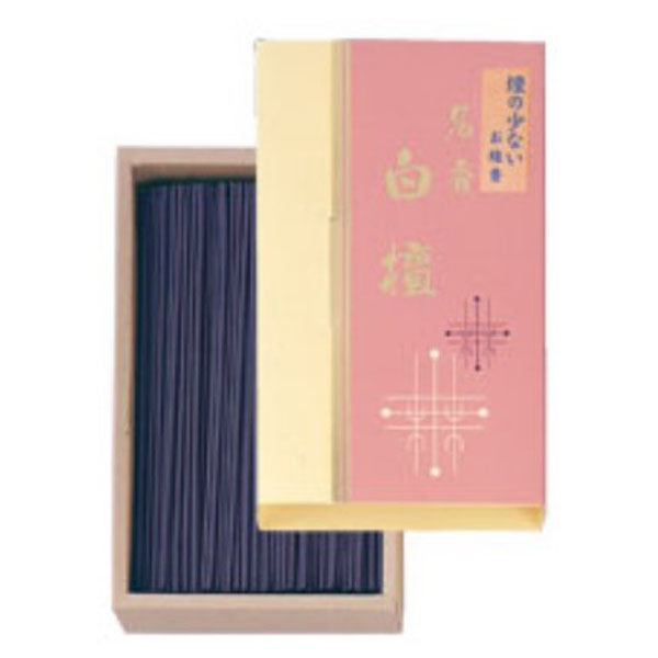 [0814] 微煙名香白檀 紙函徳用バラ入　14cm