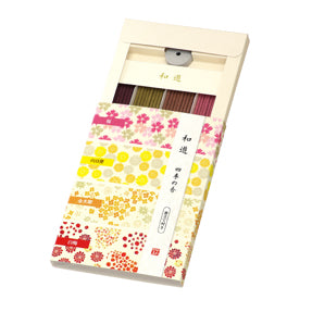 Kameyama Wayu Assortment Shiki no Koh (Seasonal Scents) 4 types 20 sticks each (I2012-04-01)
