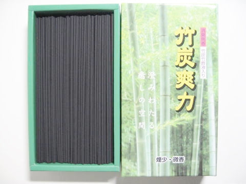 Awaji Baikundo Bamboo Charcoal Refresh Incense Low Scent 95g (250)