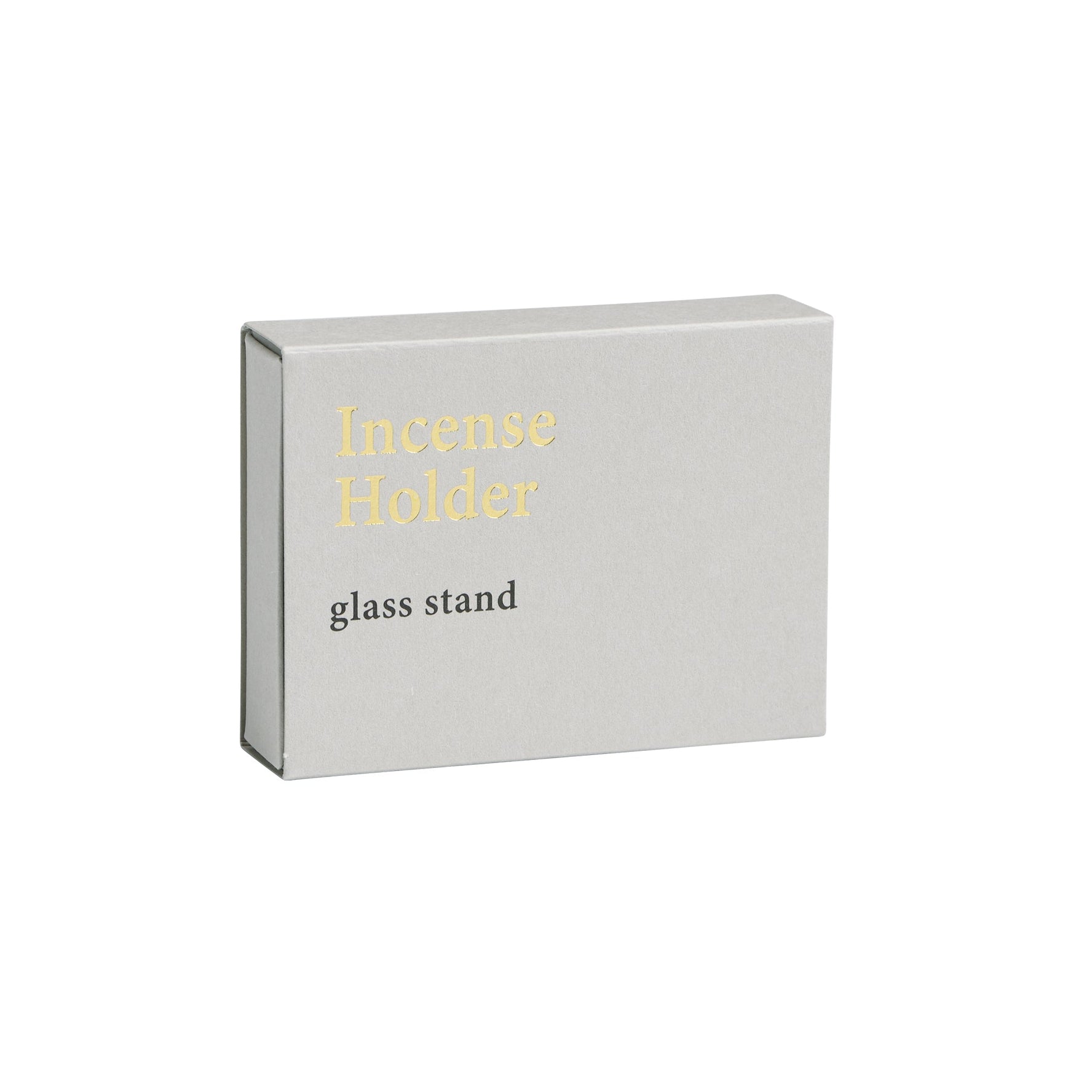 Kousaido Glass Incense Holder Square Grey (OSK-07)