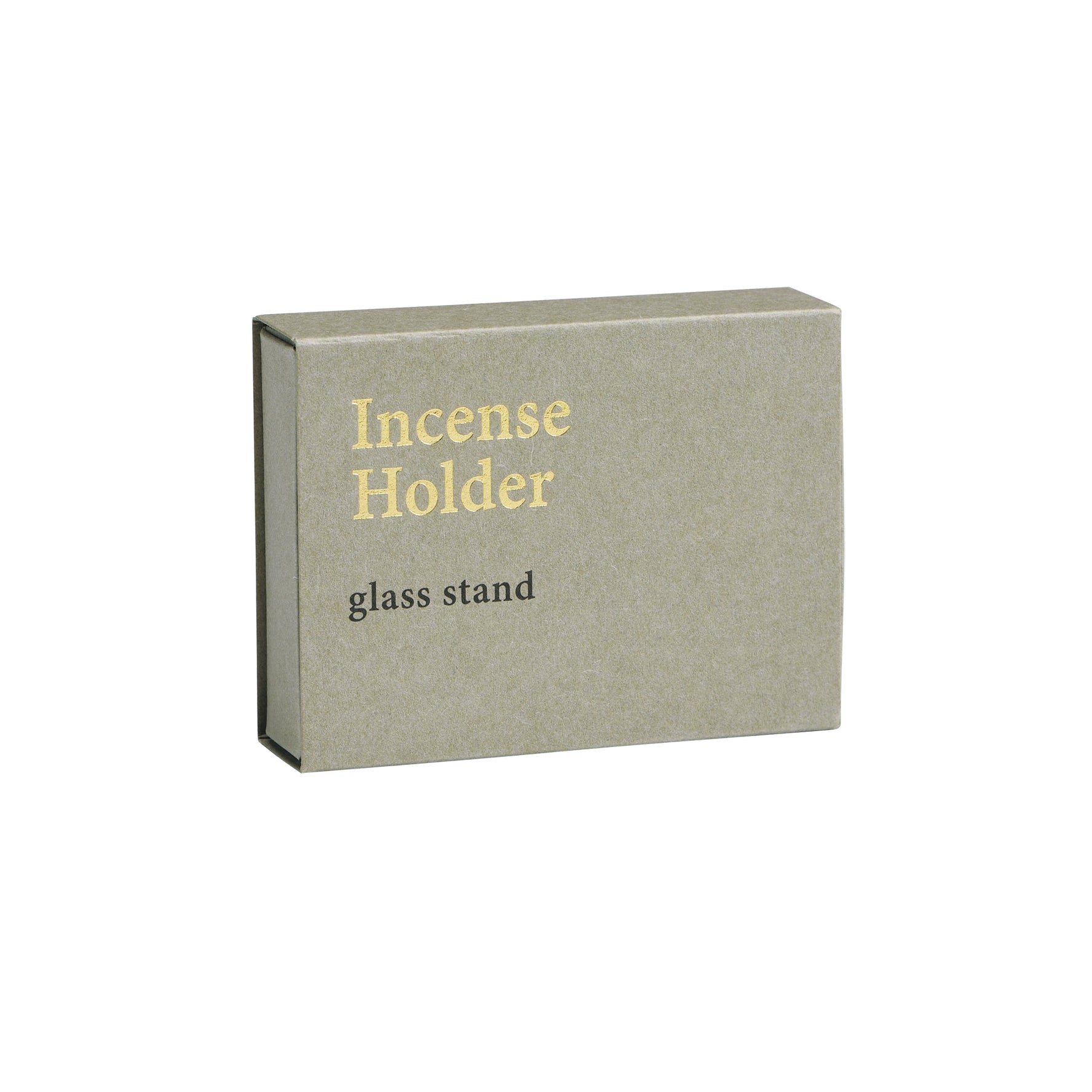 Kousaido Glass Incense Holder Square Black (OSK-08)