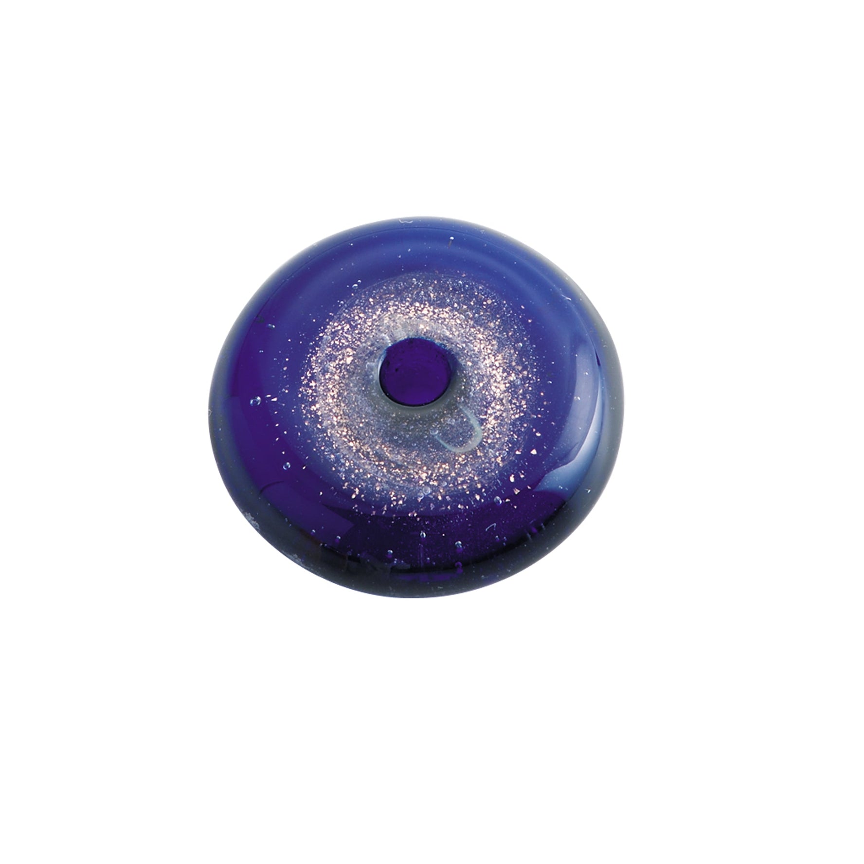 Kousaido Glitter Glass Incense Holder with Matching Glass Plate Indigo (OSK-09)