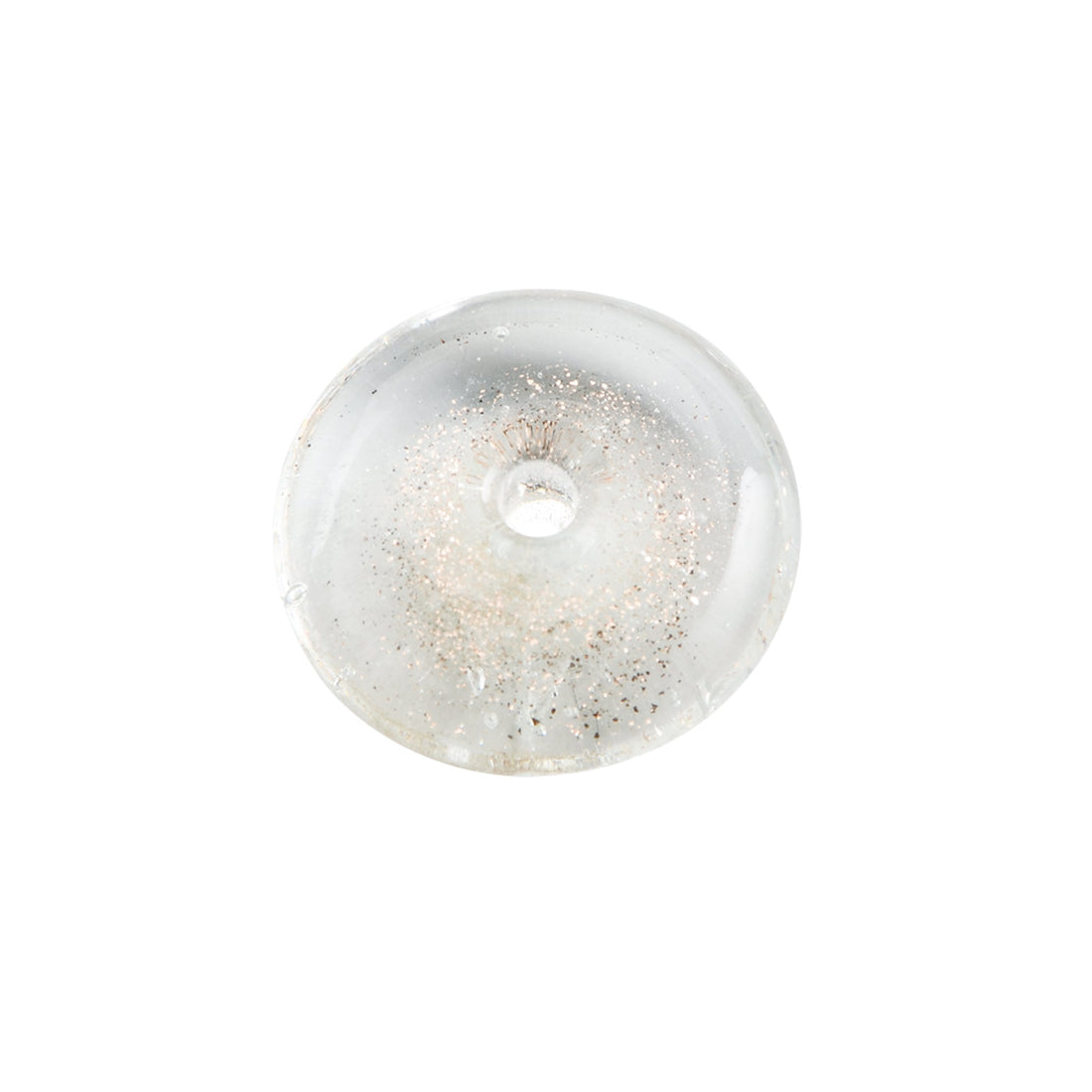 Kousaido Glitter Glass Incense Holder with Matching Glass Plate Clear (OSK-11)