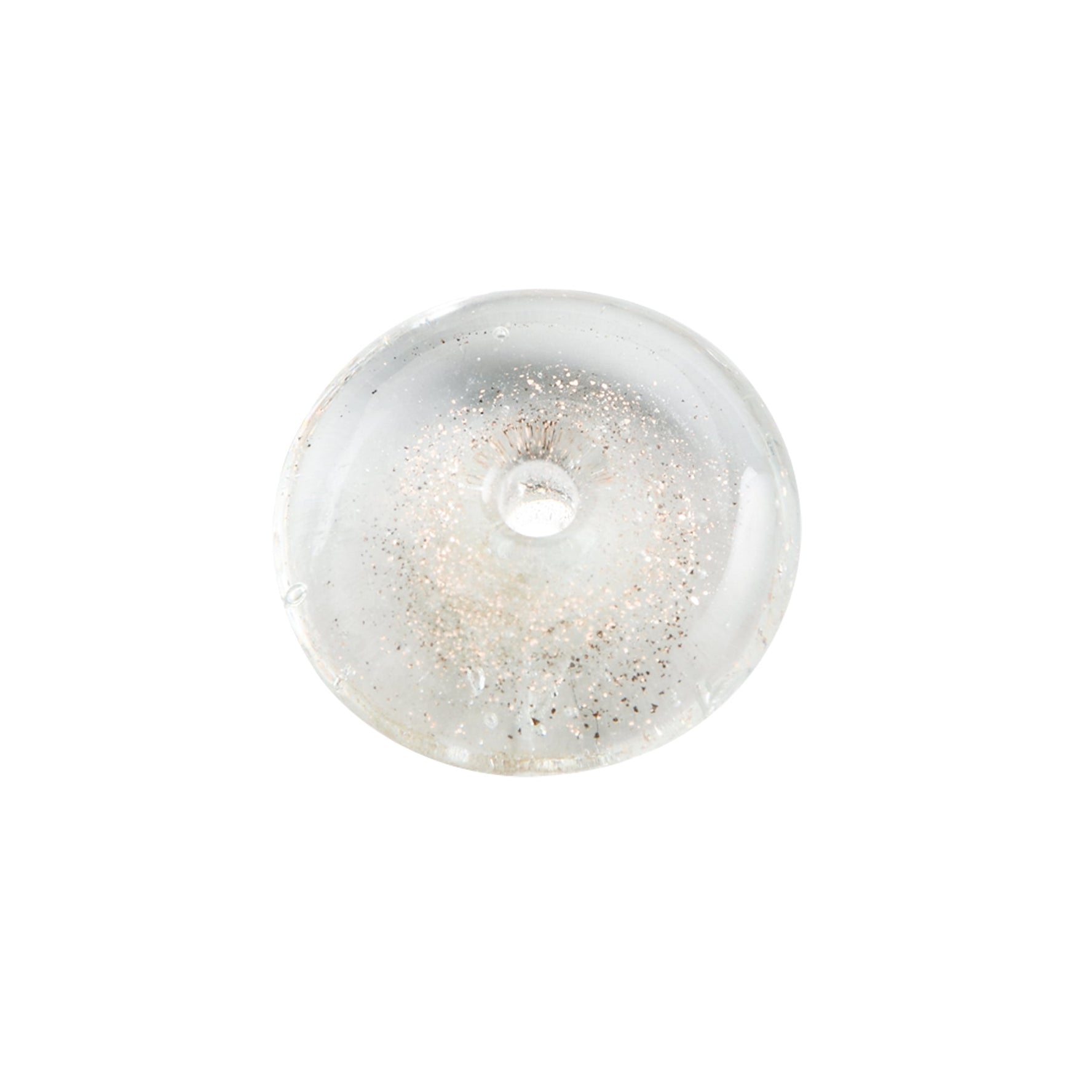Kousaido Glitter Glass Incense Holder with Matching Glass Plate Clear (OSK-11)