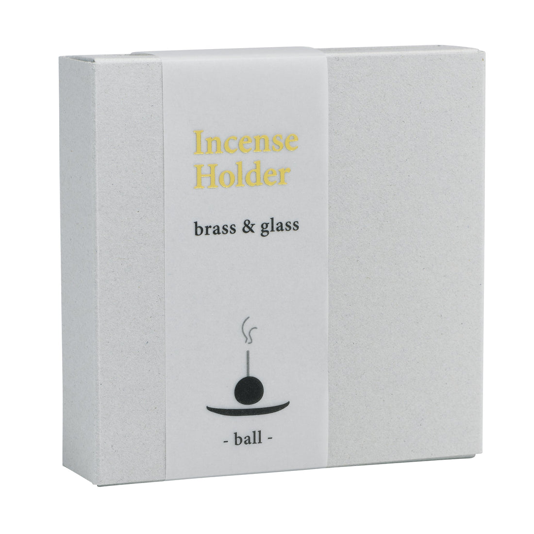 Kousaido Brass Ball Incense Holder with Glass Plate (OSK-13)