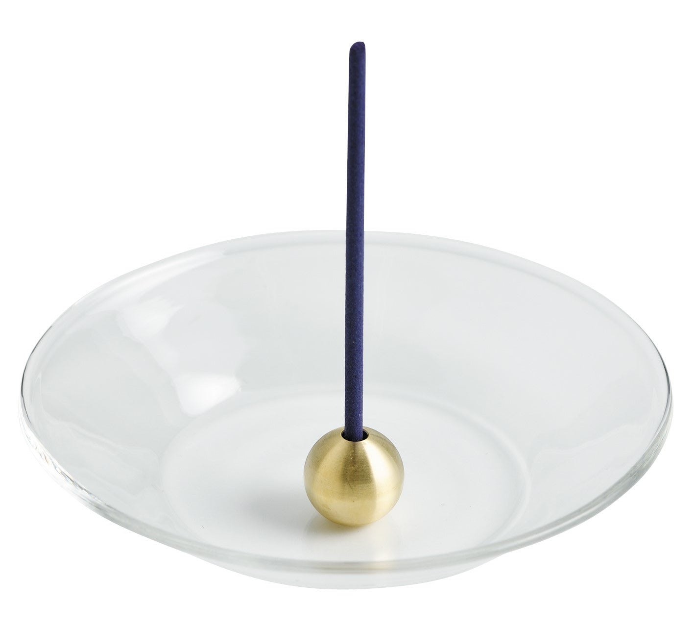 Kousaido Brass Ball Incense Holder with Glass Plate (OSK-13)