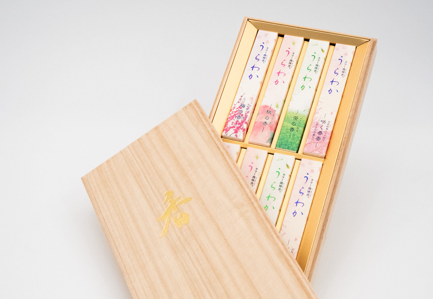 Seijudo Urawaka Assortment 4 types 100 sticks each with Paulownia Box (36101)