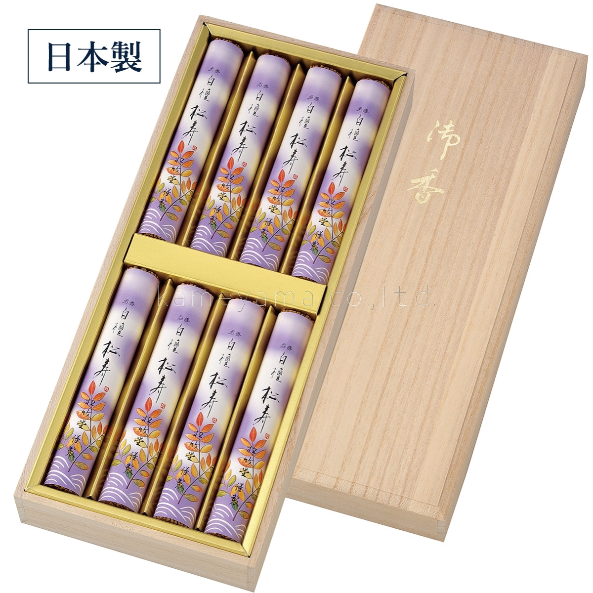 Shochikudo Sandalwood Shoju 8 bundles in Paulownia Box (S20400M4)