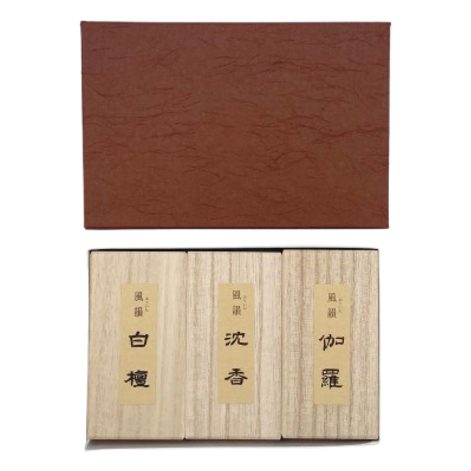 Fuin Mini stick Assortment 3 types 20 sticks each (Sandalwood, Aloeswood, Kyara) (#050211)