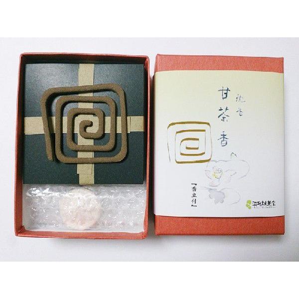 Awaji Baikundo Amacha-kou Jinkoh (Agarwood) 5 Coils with Holder (060)