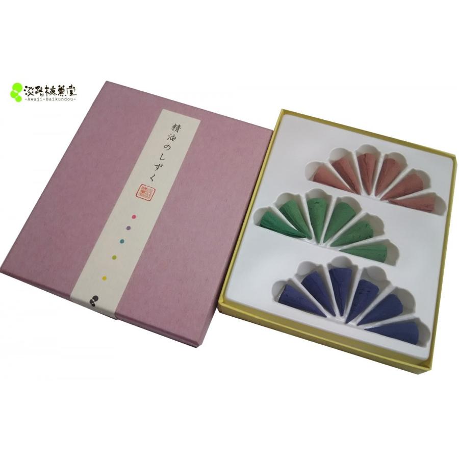 Awaji Baikundo Essential Oil Drops Relora Assorted 3 types 6 cones each (148)