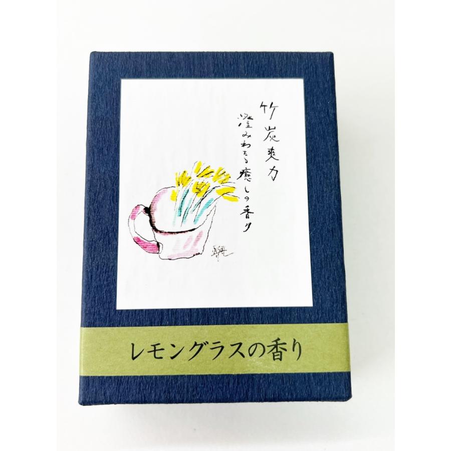 Awaji Baikundo Bamboo Charcoal Refresh Incense Lemongrass Mini Stick 55g (152)