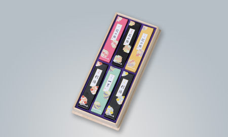 Okuno Seimeido Waka 6-Scents Assortment in Paulownia Box (20-1)