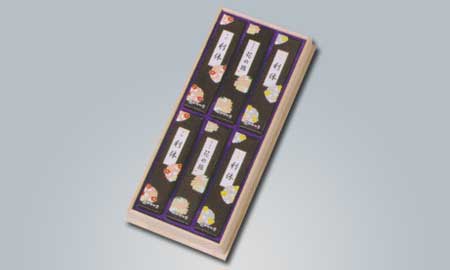 Okuno Seimeido Waka Rikyu 3-Scents Assortment in Paulownia Box (20-4)