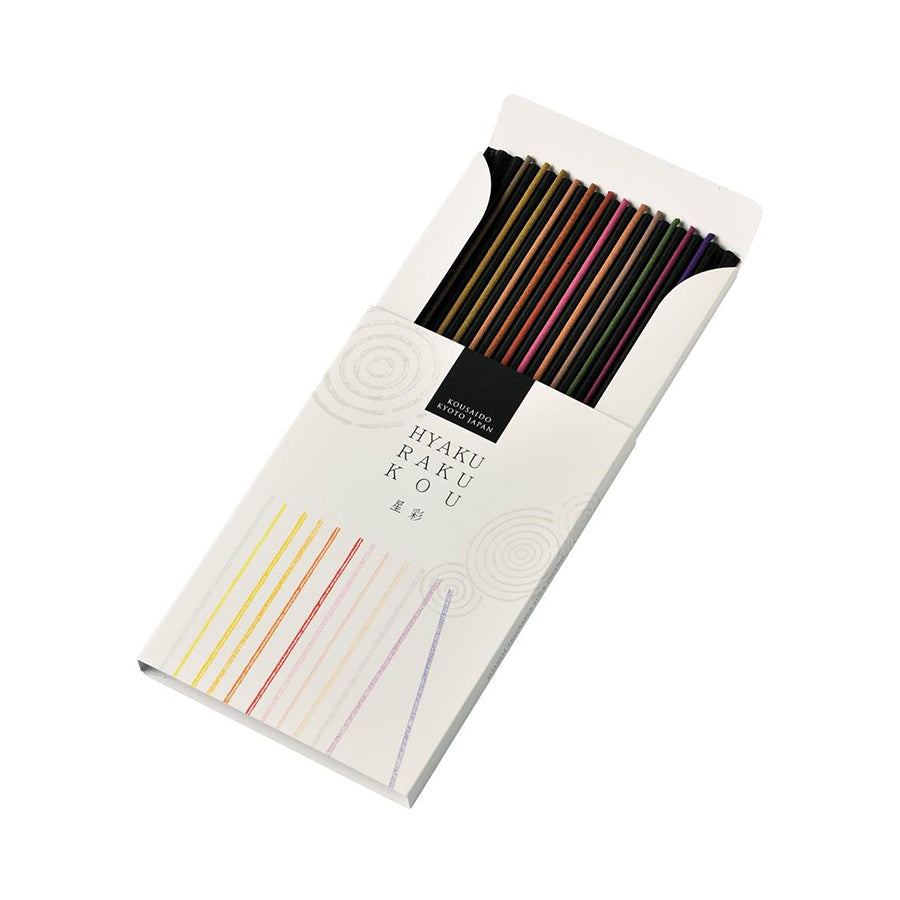 Kousaido Hyakurakukou Assortment Seisai (Stellar Colors) 12 types 1 stick each (HYA-81)
