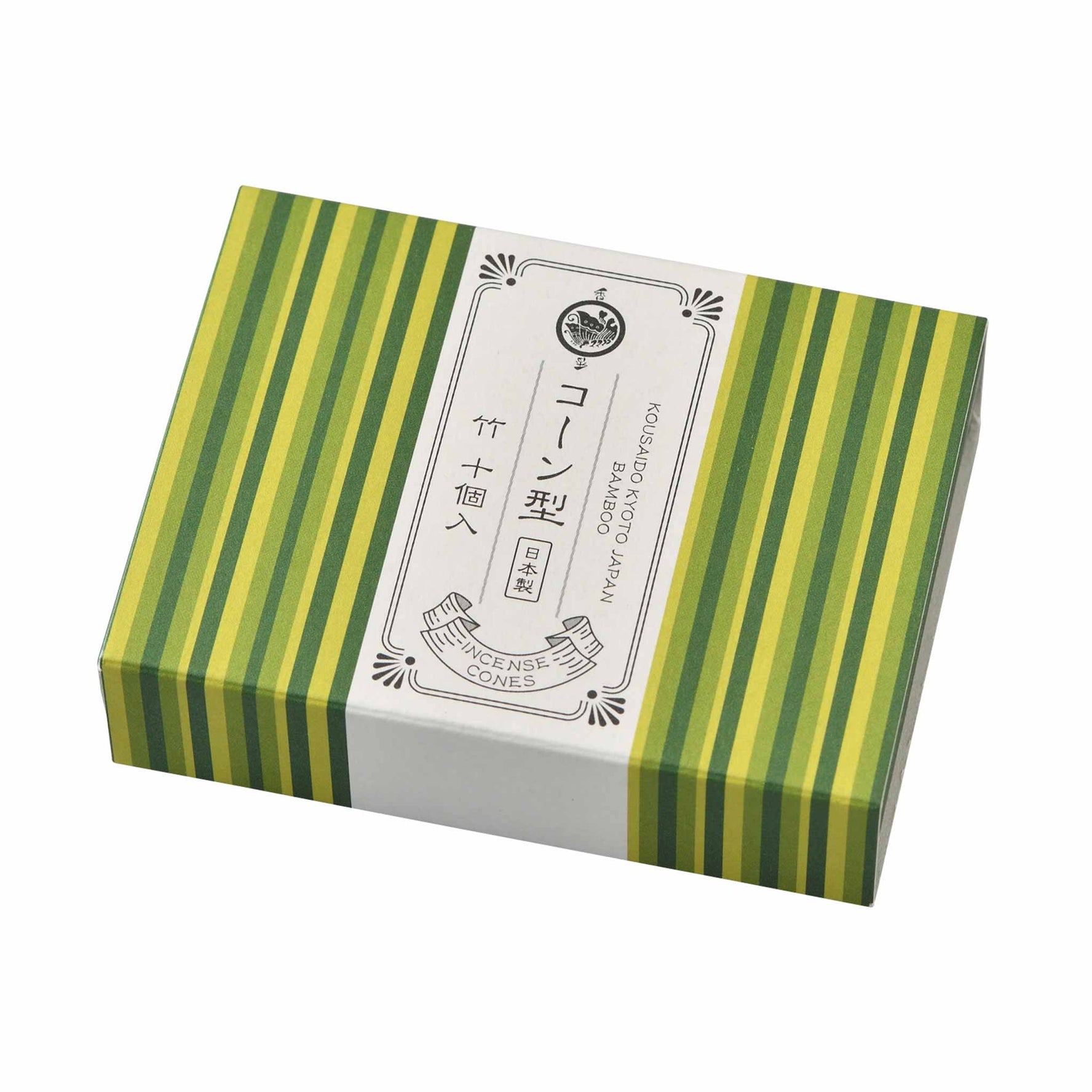 Kousaido Bamboo 10 cones with Incense Holder (CON-05)