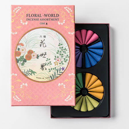 Shoyeido Floral World Assortment 6 types 5 cones each (220112)