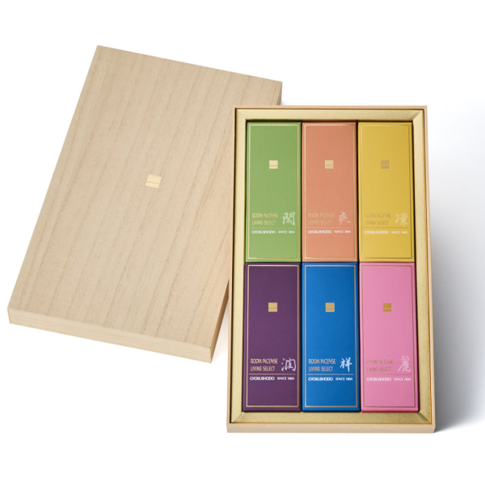 Gyokushodo Low-Smoke ROOM INCENSE Living Assortment 6 types 30g each (#6778)