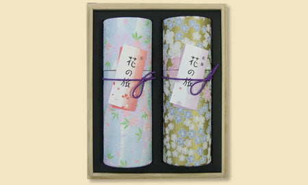 Okuno Seimeido Hana Kurabe 2-Scents Assorted Incense Gift Set in Paulownia Box (15-5)