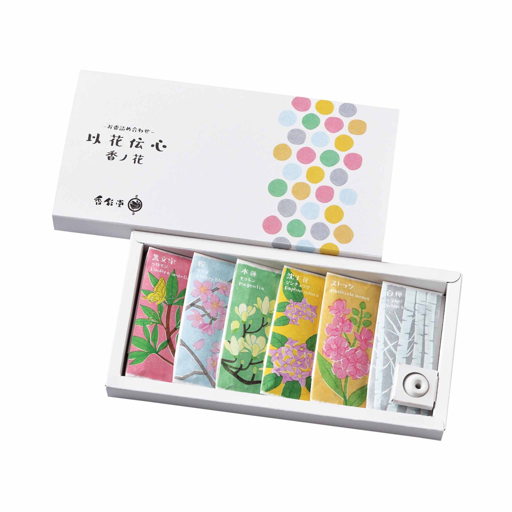Kousaido Ika-Denshin Assortment Kou-no-Hana 6 types 6 sticks each (OHN-92)