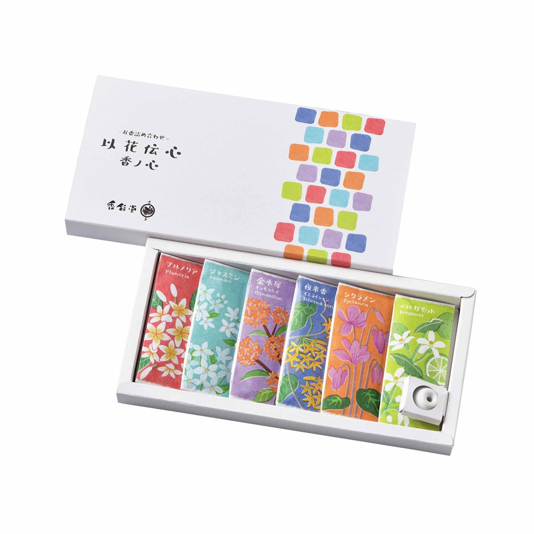 Kousaido Ika-Denshin Assortment Kou-no-Kokoro 6 types 6 sticks each (OHN-93)
