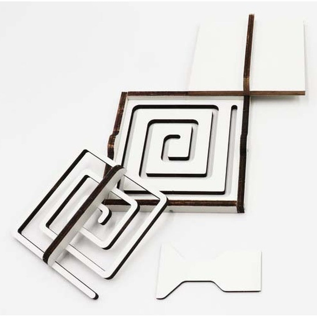 Osagawa Nisaburo Shoten Jokoban Incense Trail Stencil Set Spiral Pattern