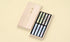 Okuno Seimeido Japanese Pattern Hana no Tabi Assorted 3-Scents Tube Set in Paulownia Box (4-20)