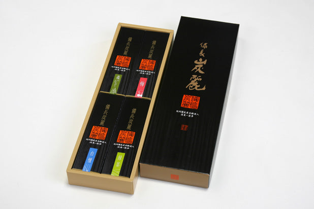 Baikundo Binchotan Rei 4-Variety Assortment Gift Set (Paper Box) (1320)
