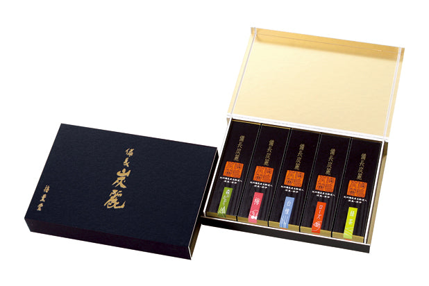 Baikundo Binchotan Rei Black Box 5-Piece Gift Set (1314)