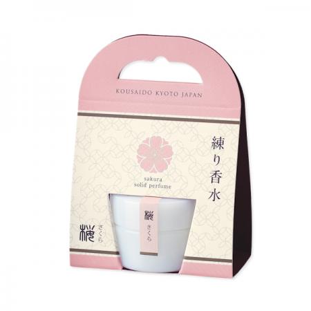 Kousaido Floral Solid Perfume - Cherry Blossom 8g (LPB-07)