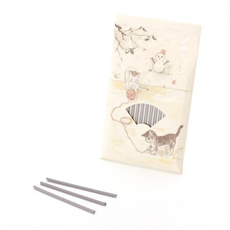 Kousaido Iyashi Neko (Gentle Cat Moments) Scent of First Snow 15 sticks (NES-04)