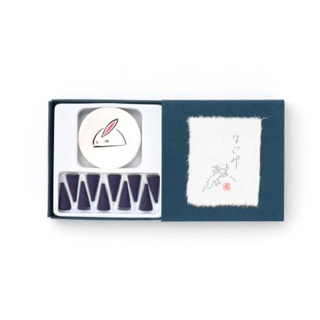 Usagi (Rabbit) Nagomi 10 cones with Incense Plate (USG-13)