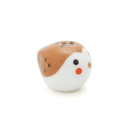 Kousaido Animal Mini Incense Holder with Plate Sparrow (PUT-04)