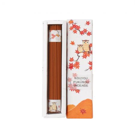 Kousaido Engimono Kouyou-Fukurou (Autumn Leaves Owl) 40 sticks (ENI-07)