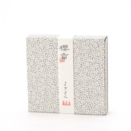 Kousaido Sakurako Yozakura (Night Cherry Blossom) 10 cones with Incense Plate (SDC-05)