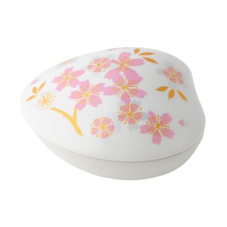 Kousaido Shell-Inspired Incense Holder Cherry Blossom (White) (KAI-02)