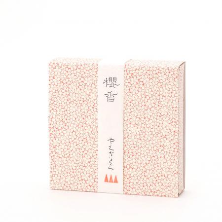 Kousaido Sakurako Yaezakura (Double Cherry Blossom) 10 cones with Incense Plate (SDC-07)