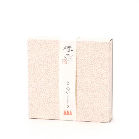 Kousaido Sakurako Somei Yoshino Cherry Blossom 10 cones with Incense Plate (SDC-08)