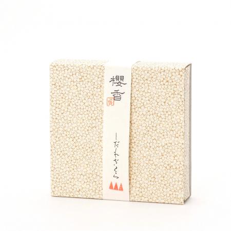 Kousaido Sakurako Shidarezakura (Weeping Cherry Blossom) 10 cones with Incense Plate (SDC-06)